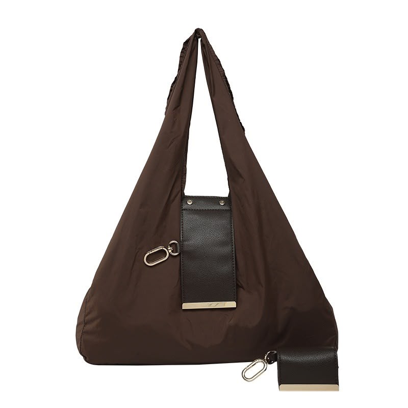 Nylon Shoulder Handbag With Key-Ring