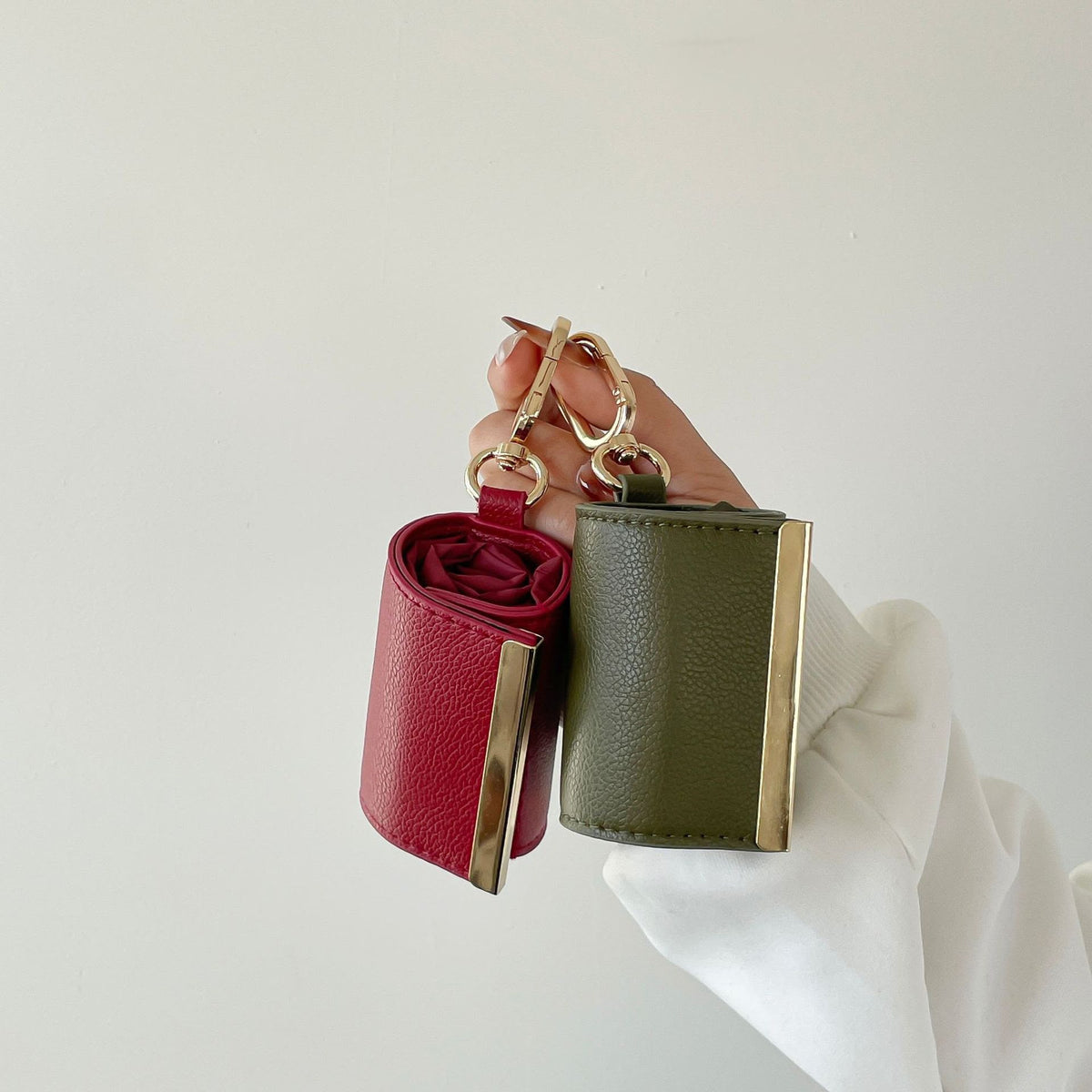 Nylon Shoulder Handbag With Key-Ring